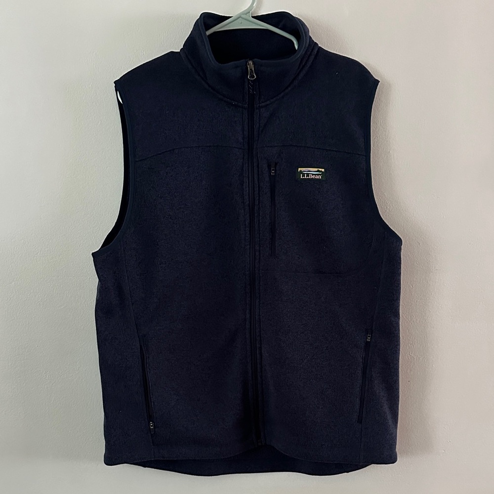 L.L. Bean Dark Blue Fleece Vest - brand new never worn